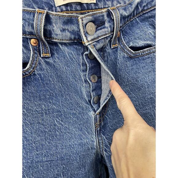 LEVIS WOMEN'S Sz 26 WEDGIE STRAiGHT LEG VINTAGE 501 STYLE JEANS - Picture 3 of 8